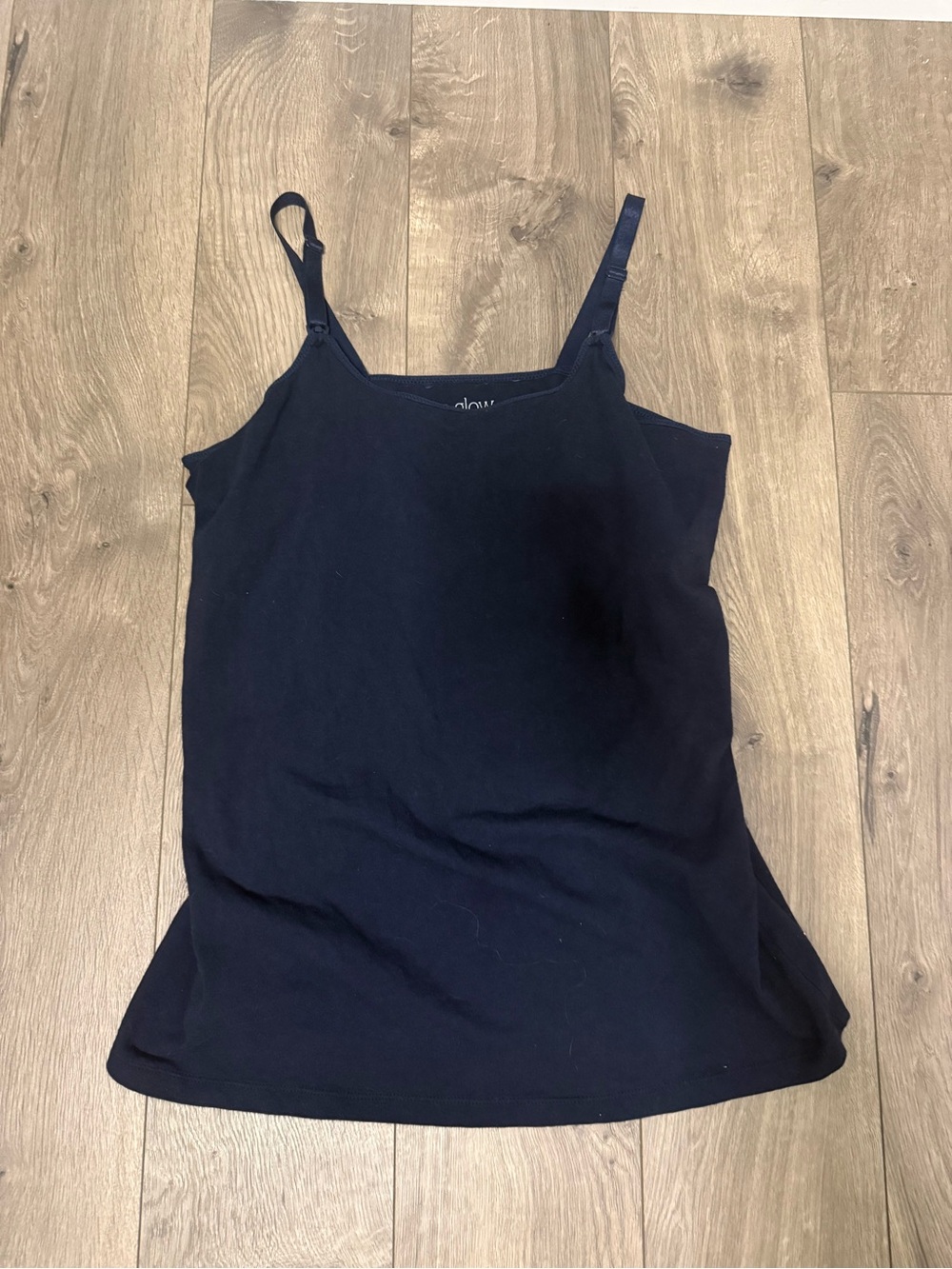 a:glow Black Scoop Neck Cami Tank